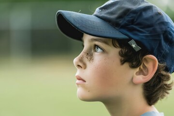 A scout watching a game intently, perfect for a sports banner with ample copy space