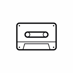 retro music tape old icon