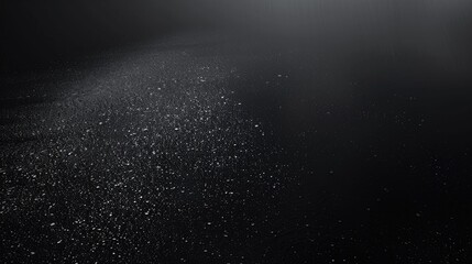 Obraz premium Black grainy gradient background dark noise texture effect, large banner poster backdrop design