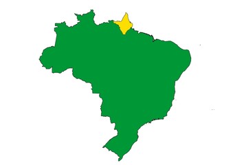 Amapá state location within Brazil