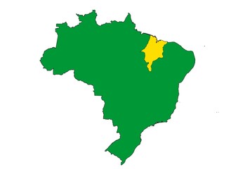 Maranhão state location within Brazil