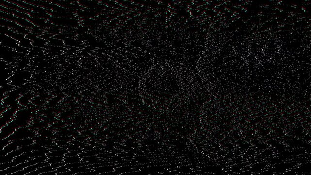 Glitch noise static television VFX. Tv screen noise glitch effect. Abstract ransition effect for video editing, intro and logo reveals with sound