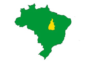 Tocantins state location within Brazil
