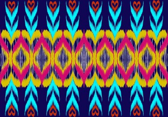 Seamless pattern of african american tribal or indian ethnic fabric pattern. Including knitted rugs and printed matter. vector illustration.