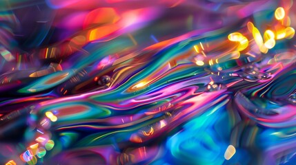 Naklejka premium a colorful abstract painting with a lot of light coming from it's center