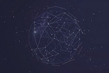 A logotype that looks like a constellation map