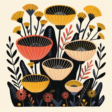 mistical world illustration vector design