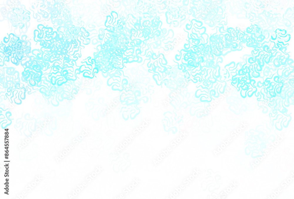 Poster light green vector backdrop with memphis shapes.
