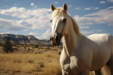 Obraz premium Horse in nature. Horse related topics. Animal world. Equestrian world.