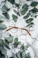 Glasses on Marble Table