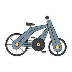 Kids Bike Icon, Vector Art