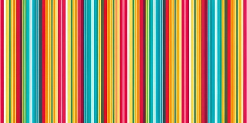 Vibrant seamless stripe pattern in bright colors on abstract background, perfect for summer theme illustrations, inviting warmth and joy, ideal for design projects.