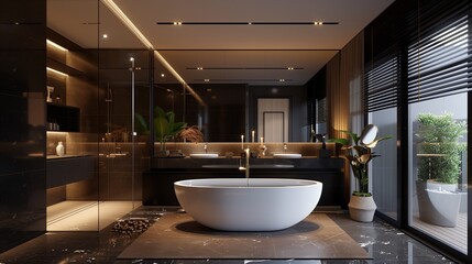 Beautiful stylish bathroom design