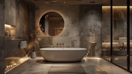 Beautiful stylish bathroom design