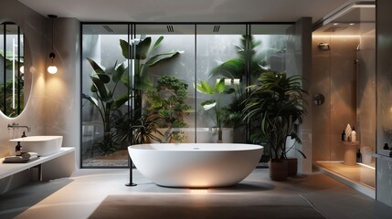 Beautiful stylish bathroom design