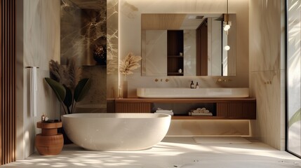 Beautiful stylish bathroom design
