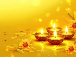 Candles on table