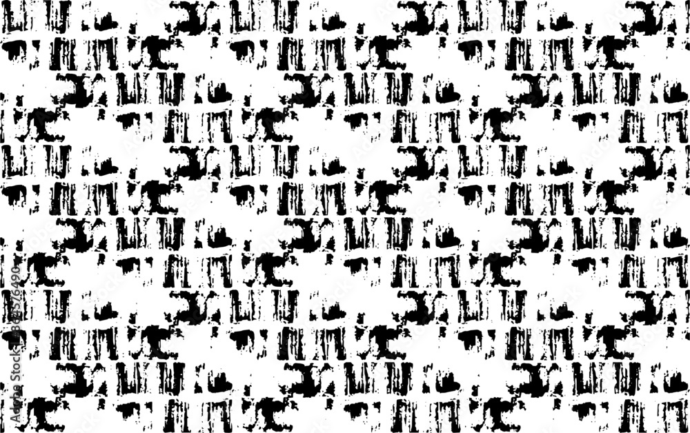 Poster rough texture. broken plaster wall effect. grunge worn damask pattern design. distressed fabric text