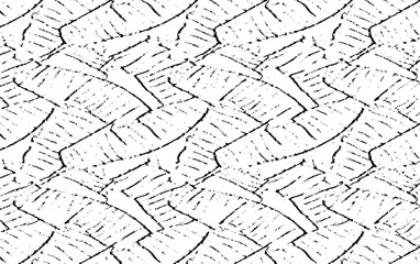 Rough texture. Broken plaster wall effect. Grunge worn damask pattern design. Distressed fabric texture. Overlay texture design. Vector illustration. Eps10.