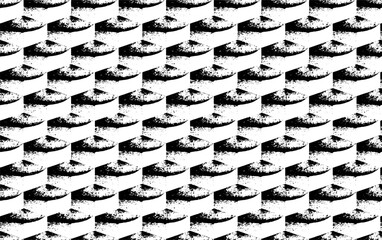 Rough texture. Broken plaster wall effect. Grunge worn damask pattern design. Distressed fabric texture. Overlay texture design. Vector illustration. Eps10.