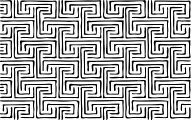 Rough texture. Broken plaster wall effect. Grunge worn damask pattern design. Distressed fabric texture. Overlay texture design. Vector illustration. Eps10.