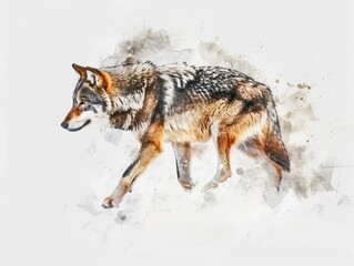 Obraz premium Wolf in Snow