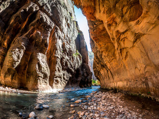 The Grandeur of the Narrows of Zion, Top-Down Trail, Zion National Park, Utah