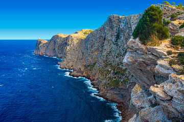 Panoramic view of Cape Formentor. Mallorca, Balearic Islands, Spain