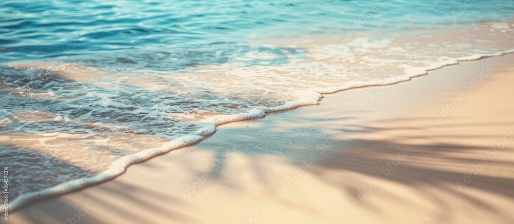 Aufkleber background of a stunning sandy beach with ample copy space image for text additions.