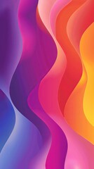 Colorful Vector Background. Gradation Vibrant Color of Delicate Lines