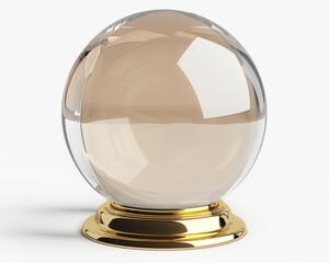 Crystal Ball on Golden Base