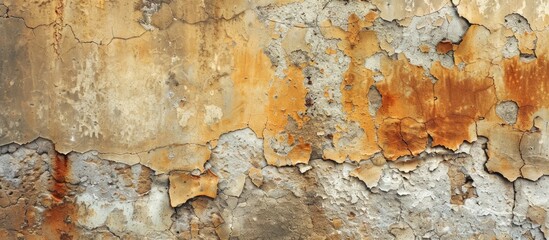 Obraz premium Close-up of a weathered wall with copy space image.