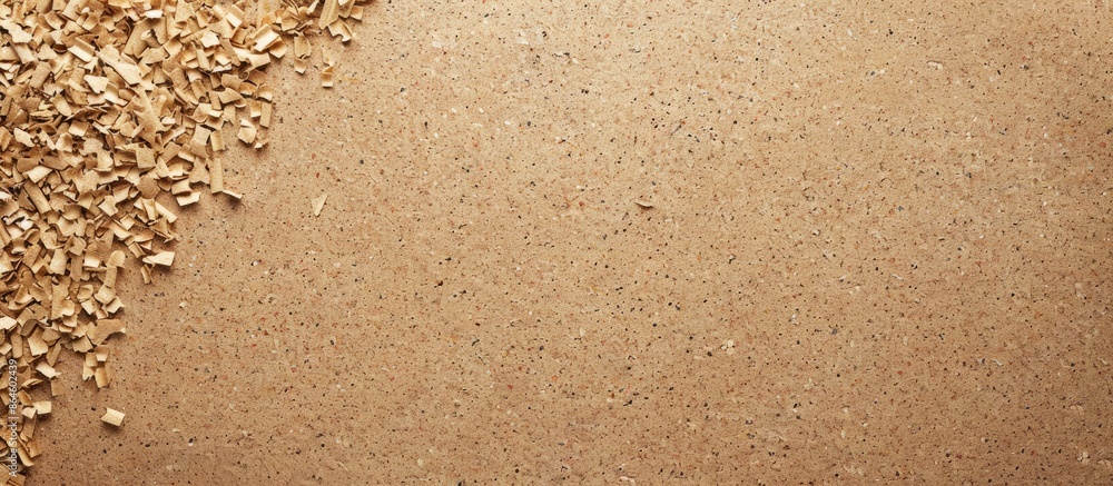 Poster corrugated paper background with an empty corkboard for copy space image.