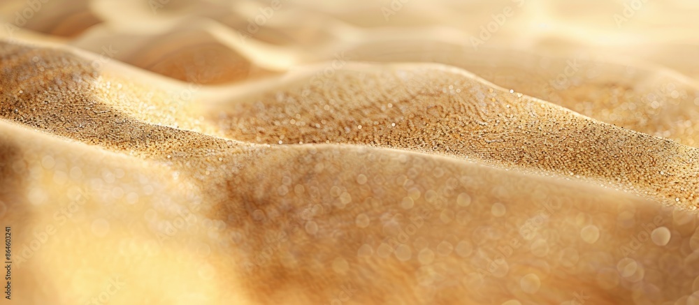 Poster detailed close-up of a sandy surface with ample copy space image available.