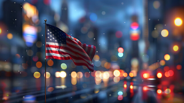 Stadtansicht und US-Wahlkampagne 2024