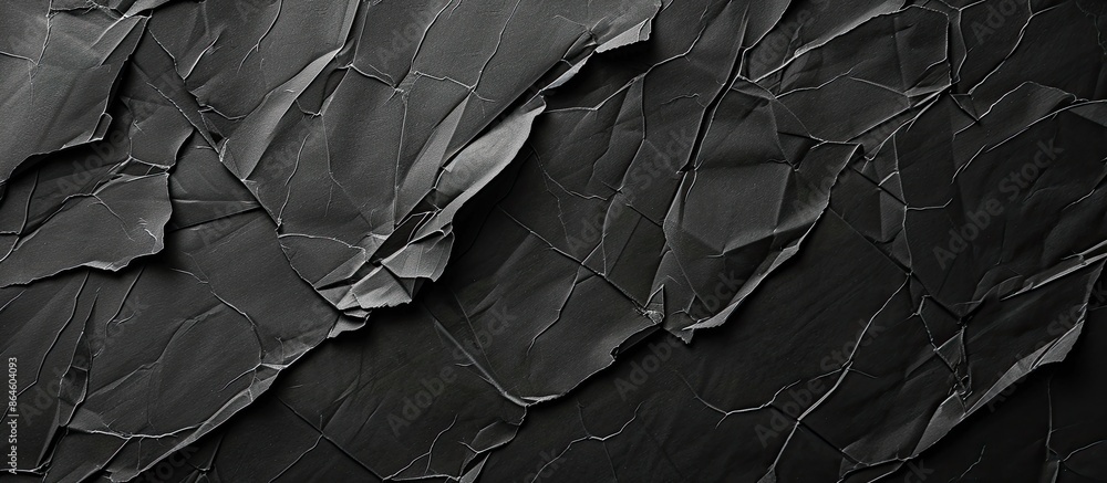 Poster textured dark paper with creases creating a sophisticated copy space image.