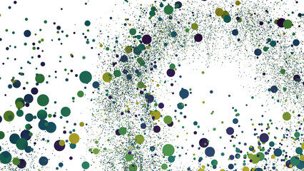  Colorful confetti on white background