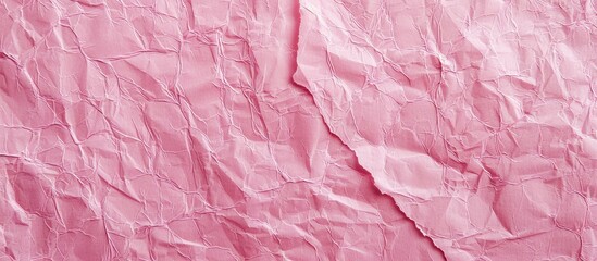 Fototapeta premium Pink Japanese paper with visible fibers providing a copy space image.