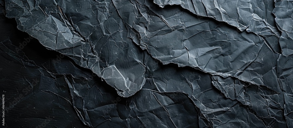 Poster textured dark paper with creases creating a sophisticated copy space image.