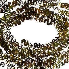 Dollar Signs Raining over Transparent Background