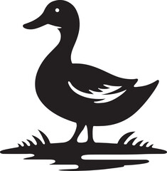 duck isolated on white illustration and artwork