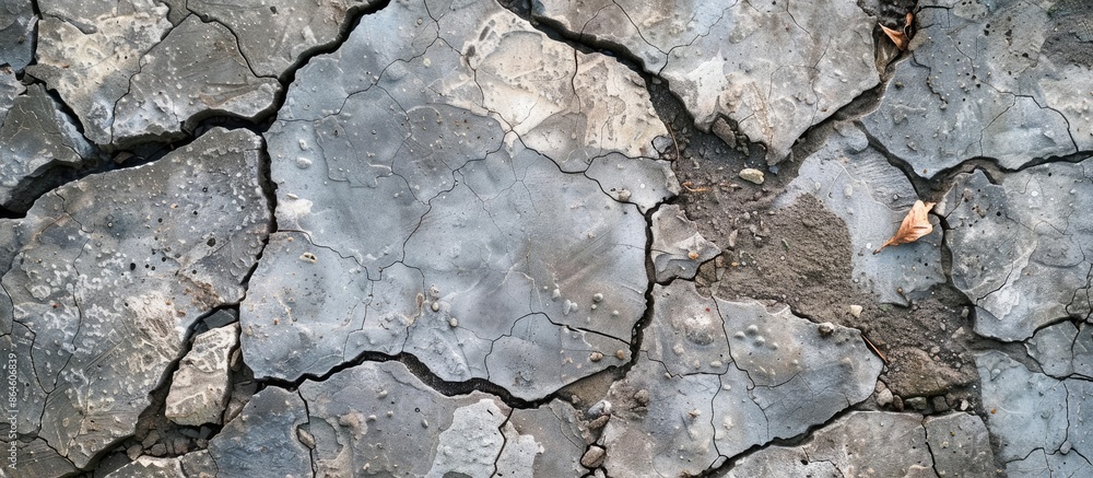 Aufkleber concrete mix for building floors with stone texture and copy space image available.