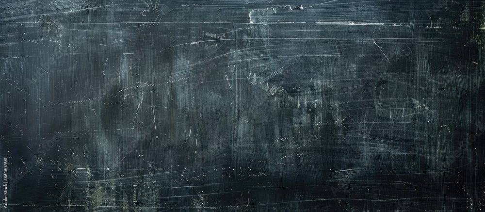 Poster a black chalkboard with chalk traces visible, perfect for images with empty space for text or design