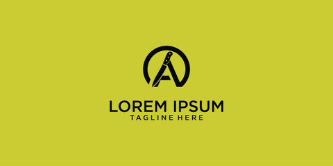 Creative chop or knife logo design with unique concept , premium vector