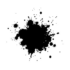 Obraz premium Vector grunge ink splat isolated white background (12)