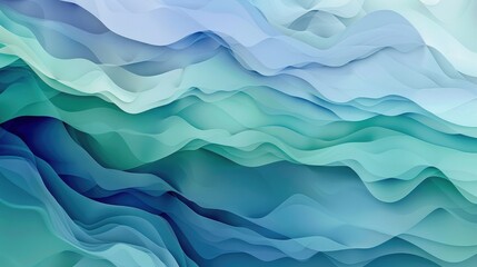 Fototapeta premium Gradients of blues and greens forming an abstract background reminiscent of the ocean