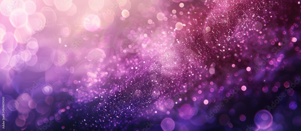 Poster abstract bokeh background with violet tones, featuring elements inspired by nature, ideal for adding