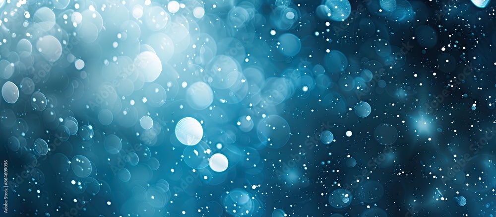 Poster an abstract blue background with white blurry spots provides a textured backdrop for design with a c