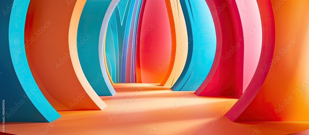 Aufkleber studio shot of modern and colorful monochrome background structure with copy space image.