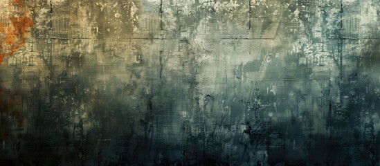 Fototapeta premium A textured grunge wall with empty copy space image.